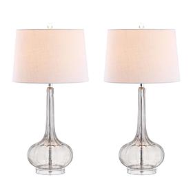 Bette 28.5" Glass Teardrop LED Table Lamp Set of 2 by JONATHAN Y
