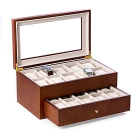 Bey-Berk Cherry Wood 20 Watch Box