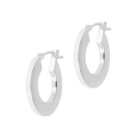 Bianca Milano Sterling Silver Enamel Hoop Earrings