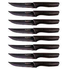 Black 8-Piece Essential 4.25" Steak Knife Set