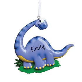 Blue Dinosaur Personalized Ornament