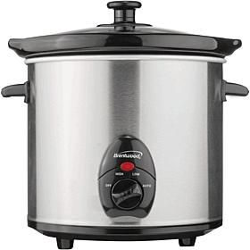 Brentwood SC-130S 3qt Slow Cooker w/Stainless Steel Body