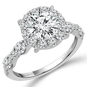 Bright Halo Lab Grown Diamonds 14K Gold 2-1/2ctw Halo Ring