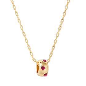 Brook & York Kate Birthstone Necklace with Cubic Zirconia Accents