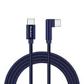 Brookstone C-to-C 60WT 4ft Braided with Alloy Tip and Right Angled End