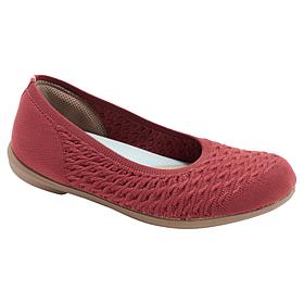BZees® Air Khloe Slip-On Knit Ballet Flat with Air Step™ Technology