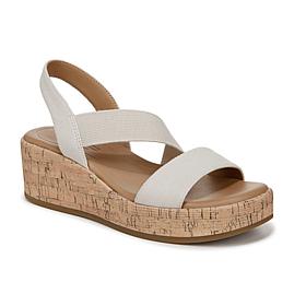 BZees® LifeStride Odette Cork Wedge Sandals