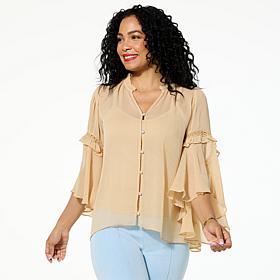 C Wonder Chiffon Drama Top