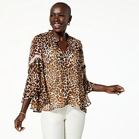 C Wonder Chiffon Drama Top