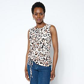 C Wonder Cinch Front Sleeveless Top