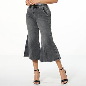 C Wonder Cropped Flare Leg Jean