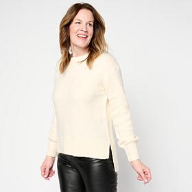 C Wonder Fuzzy Knit Balloon-Sleeve Sweater