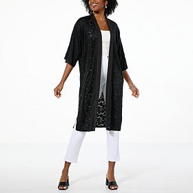 C Wonder Knit Lace Topper