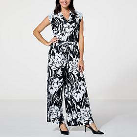 C Wonder Lace Detail Wide-Leg Jumpsuit