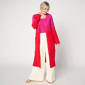 C Wonder Long-Sleeve Cardigan Duster