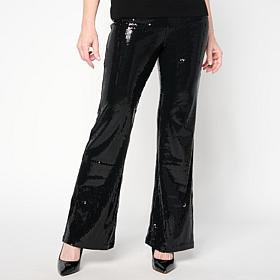 C Wonder Runway Sequin Slim Flare Pant
