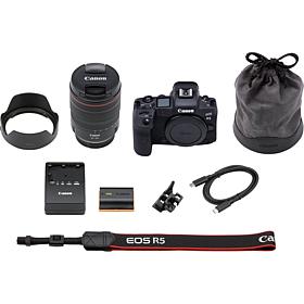 Canon EOS R5 45MP Mirrorless Digital Camera with 24-105mm f/4L Lens