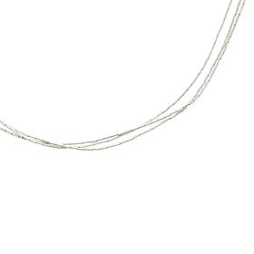Chaco Canyon 30" Liquid Silver 3-Strand Necklace