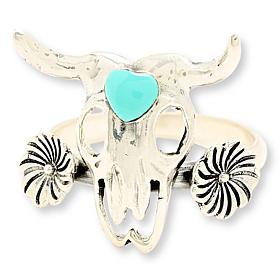 Chaco Canyon Blue Campitos Turquoise Ring