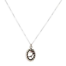 Chaco Canyon Oval Magnesite Pendant with 18" Box Chain Necklace