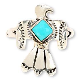 Chaco Canyon Sterling Silver Kingman Turquoise Ring