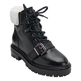 Charles by Charles David Leather/Suede Cliche Combat Boot