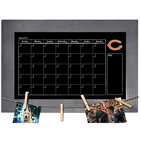 Chicago Bears Monthly Chalkboard with frame & clothespins 11x19 Sign 