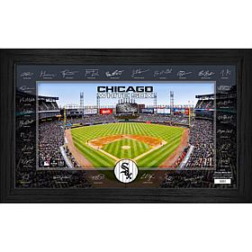 Chicago White Sox Framed 2025 Signature Field Team Roster