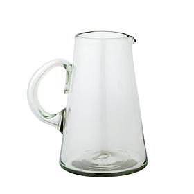 Clear Handblown Mexican Glass Pitcher