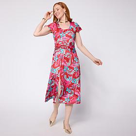 Colleen Lopez Cummerbund Knit Dress