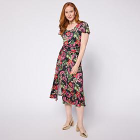 Colleen Lopez Cummerbund Knit Dress