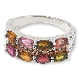 Colleen Lopez Exotic Gemstone and Diamond Band Ring