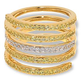 Colleen Lopez Exotic Gemstone Sterling Silver Wrap Ring