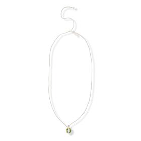 Colleen Lopez Gemstone Globe Adjustable Pendant Necklace