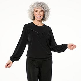 Colleen Lopez Knit Top with Fringe