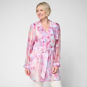 Colleen Lopez Organza Trench Coat