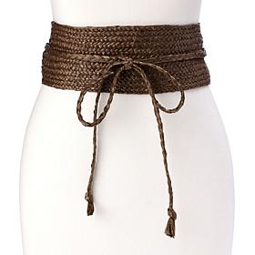 Colleen Lopez Rafffia Obi Belt 
