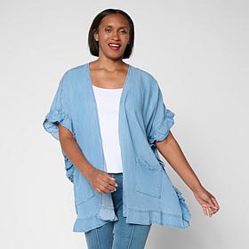 Colleen Lopez Tencel Ruffle Cardigan