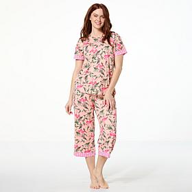 Comfort Code 2-piece Peached Jersey Knit Twin-Print PJ Set