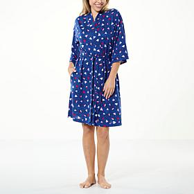 Comfort Code Brushed Ultra Knit Belted Robe