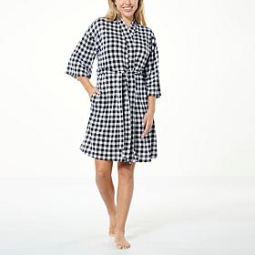 Comfort Code Brushed Ultra Knit Belted Robe