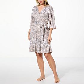 Comfort Code Soft & Light Wrap Robe with Ruffle Hem