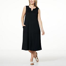 Comfort Code Stretch Jersey Knit Midi Lounge Dress