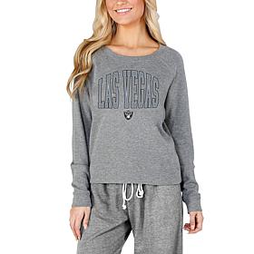 Concept Sports Mainstream Ladies Knit Long Sleeve Top - Raiders