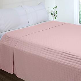 Concierge Collection 100% Cotton Herringbone Rib Blanket 