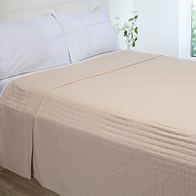 Concierge Collection 100% Cotton Herringbone Rib Blanket 