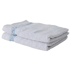 Concierge Collection 2-Pack Hand Towels with Jacquard Dobby