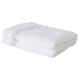 Concierge Collection 2-Pack Hand Towels with Jacquard Dobby