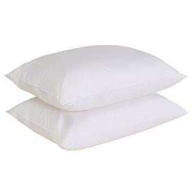 Concierge Collection 2-Pack Nano Feather Cotton Face Pillows Jumbo