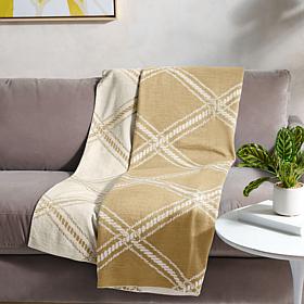 Concierge Collection 50" x 60" Reversible Knit Throw